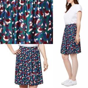 😊 3/$30 NWT wrinkle free Sz S “Cascade Teal” Leota Pull-On Stretch jersey Skirt